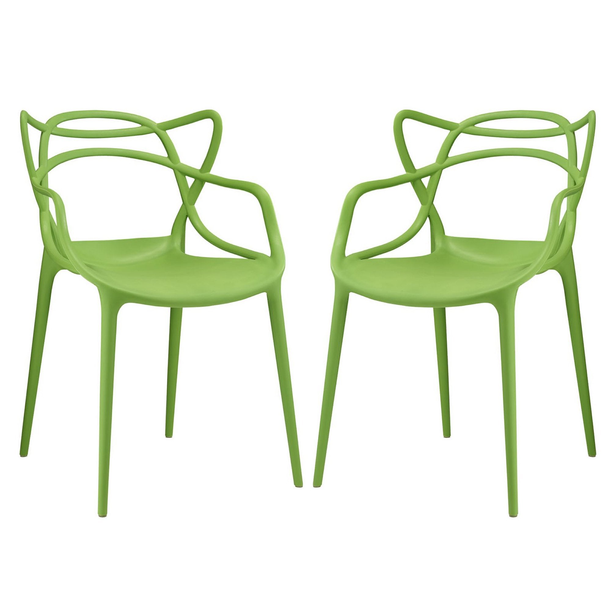 Entangled Dining Set Set of 2 - Green