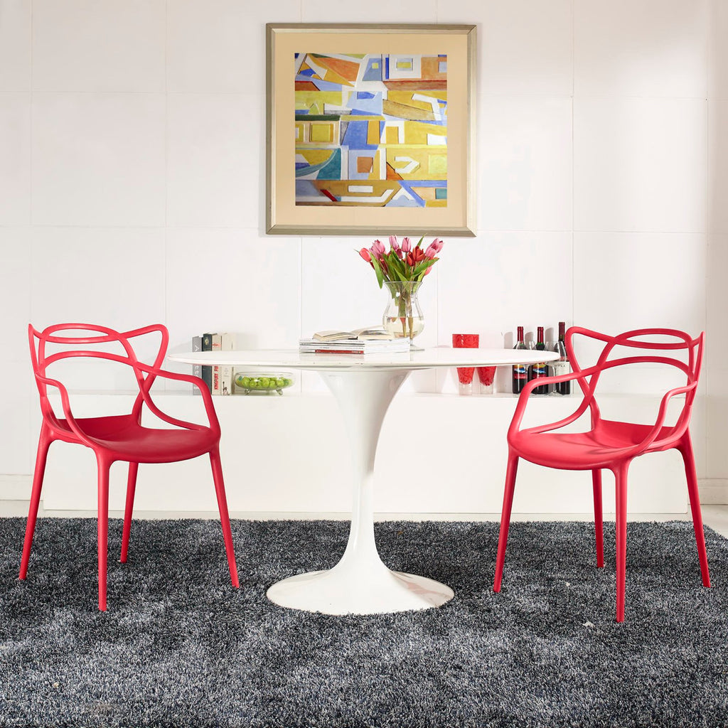Entangled Dining Set Set of 2 - Red