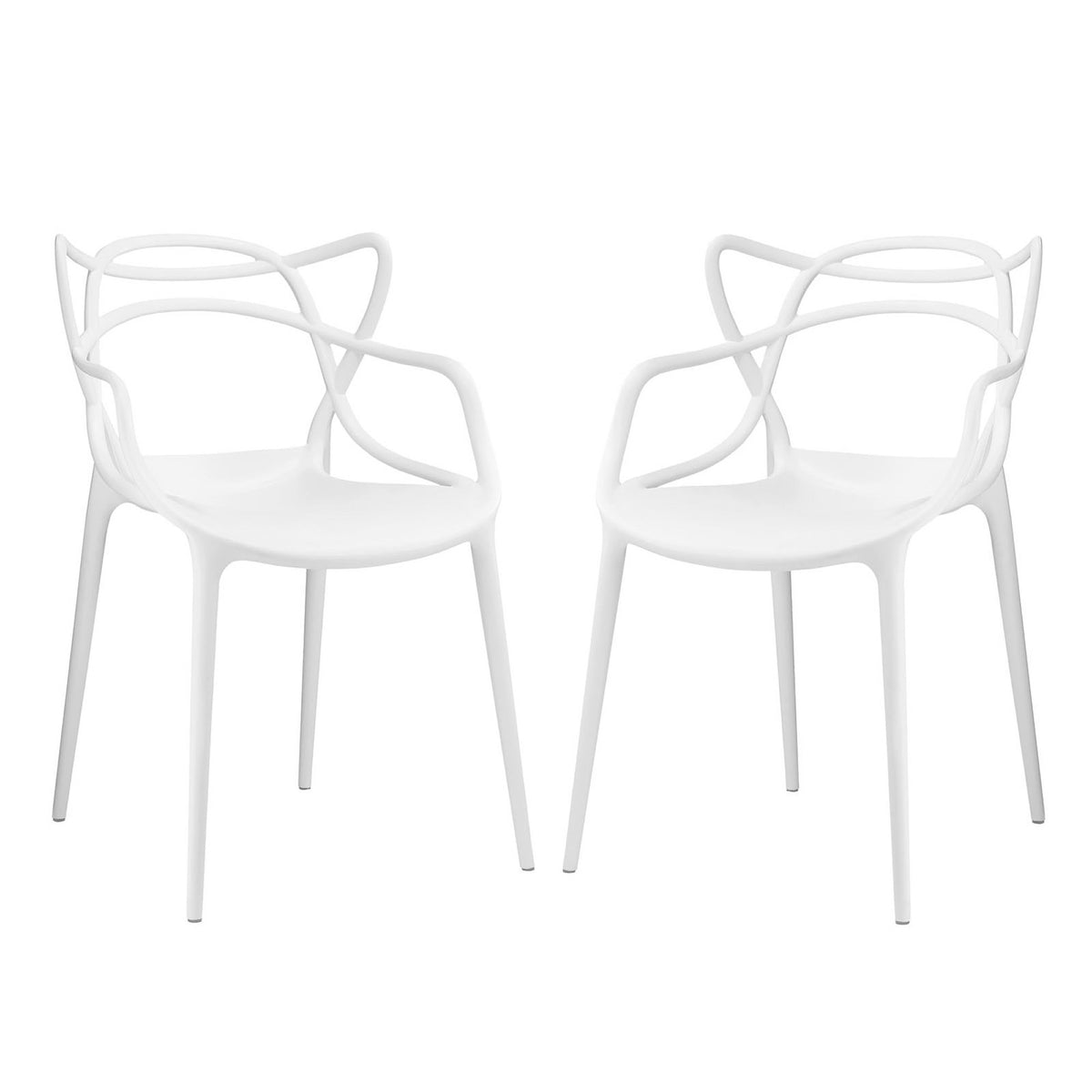 Entangled Dining Set Set of 2 - White
