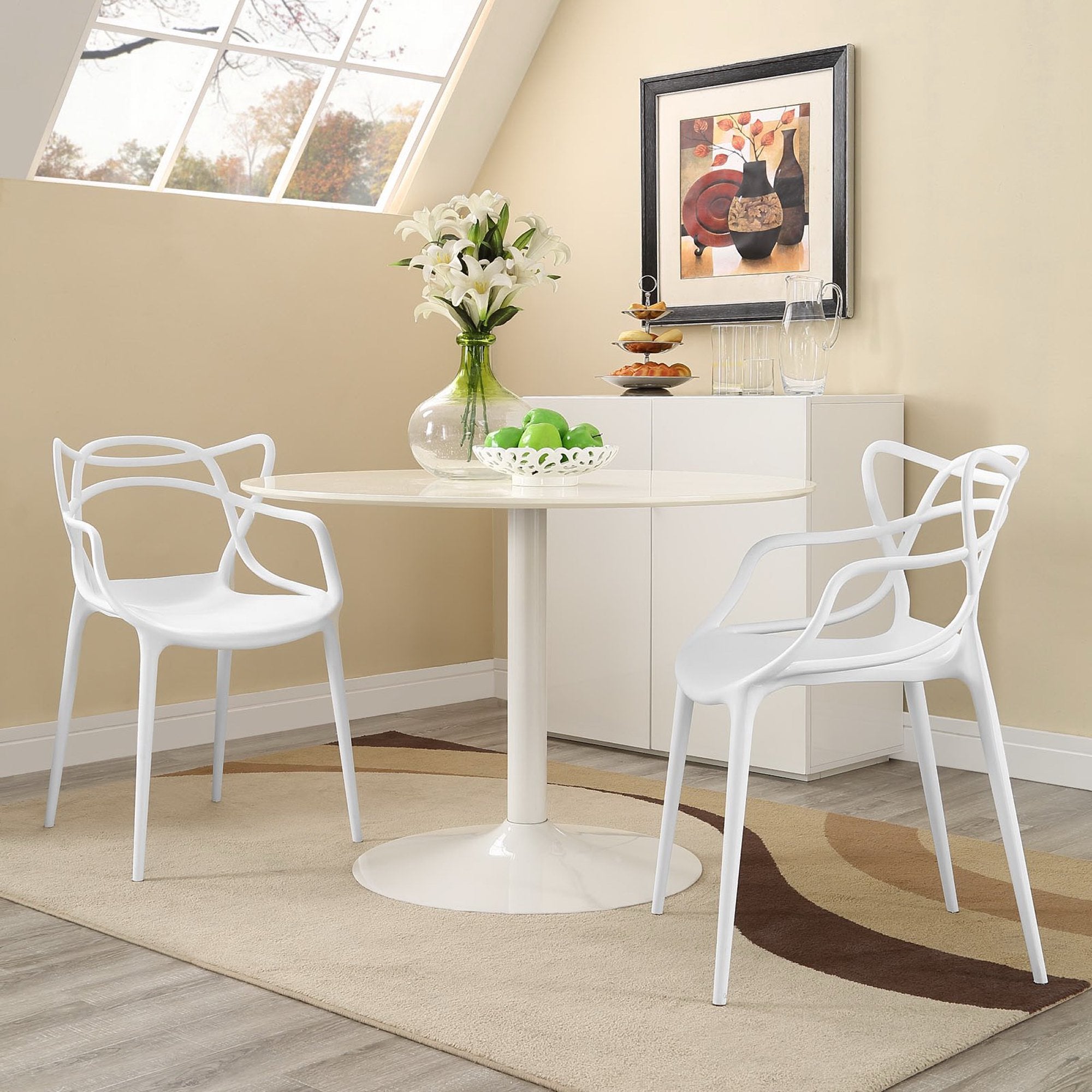 Entangled Dining Set Set of 2 - White
