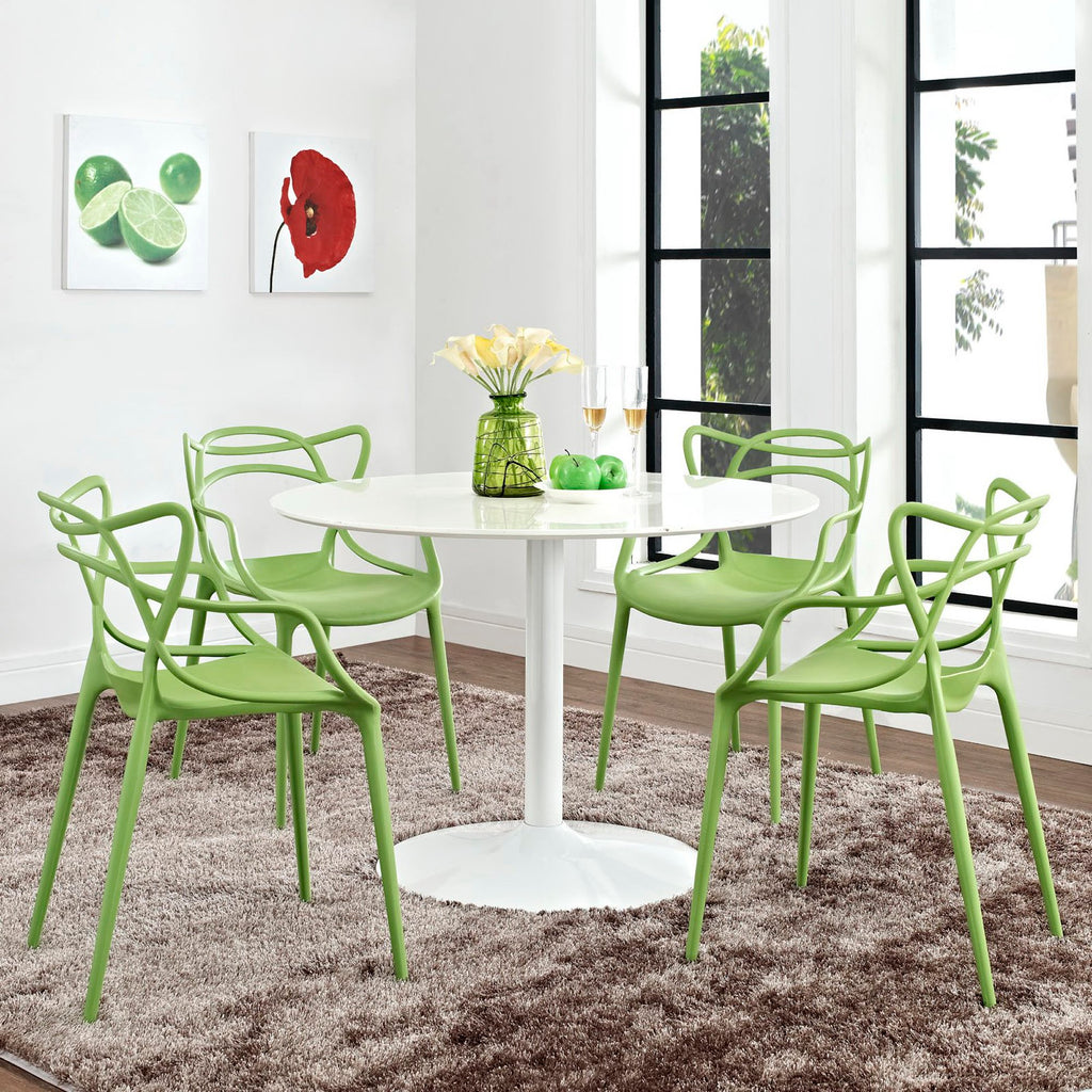 Entangled Dining Set Set of 4 - Green