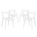 Entangled Dining Set Set of 4 - White