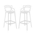 Entangled Bar Stool Set of 2 - White