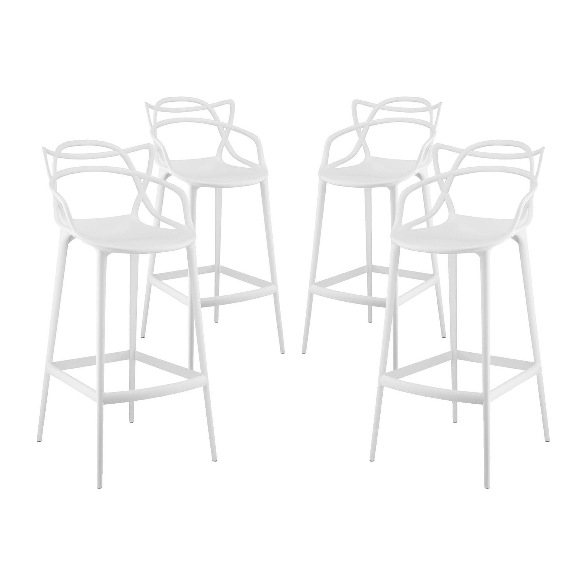 Entangled Bar Stool Set of 4 - White