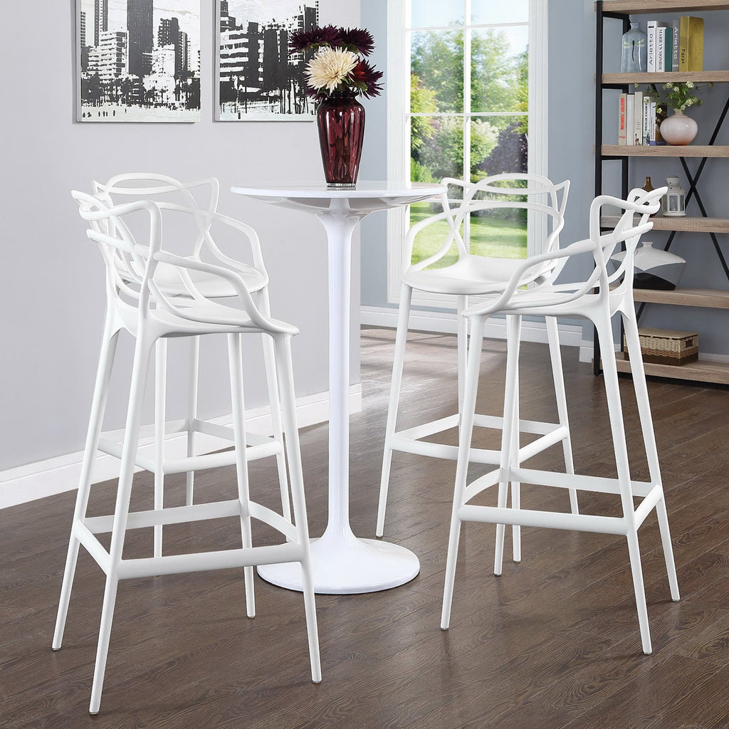 Entangled Bar Stool Set of 4 - White