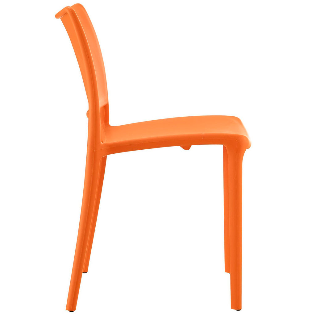 Hipster Dining Side Chair Set of 2 - Orange