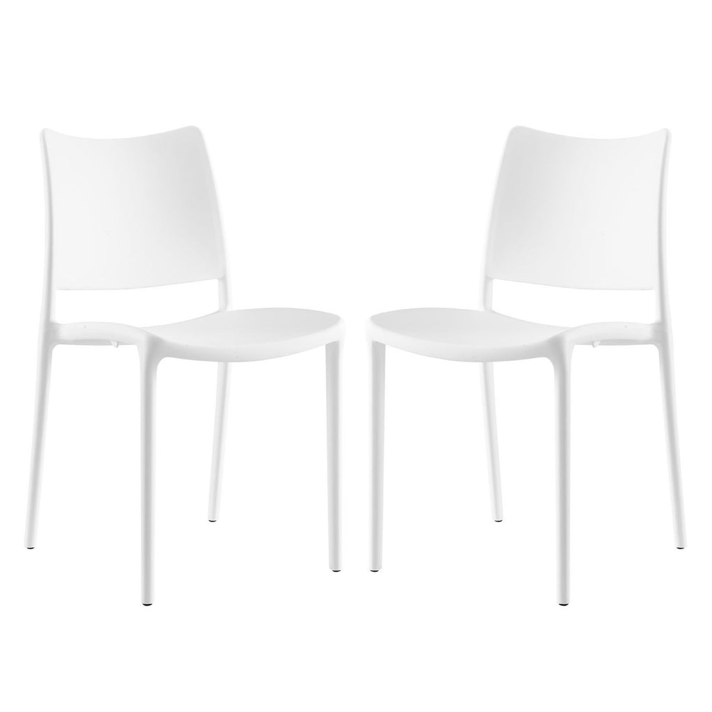 Hipster Dining Side Chair Set of 2 - White