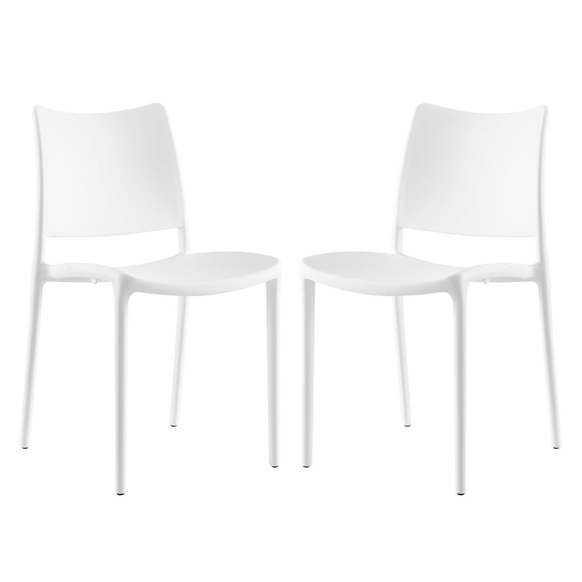 Hipster Dining Side Chair Set of 2 - White