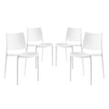 Hipster Dining Side Chair Set of 4 - White