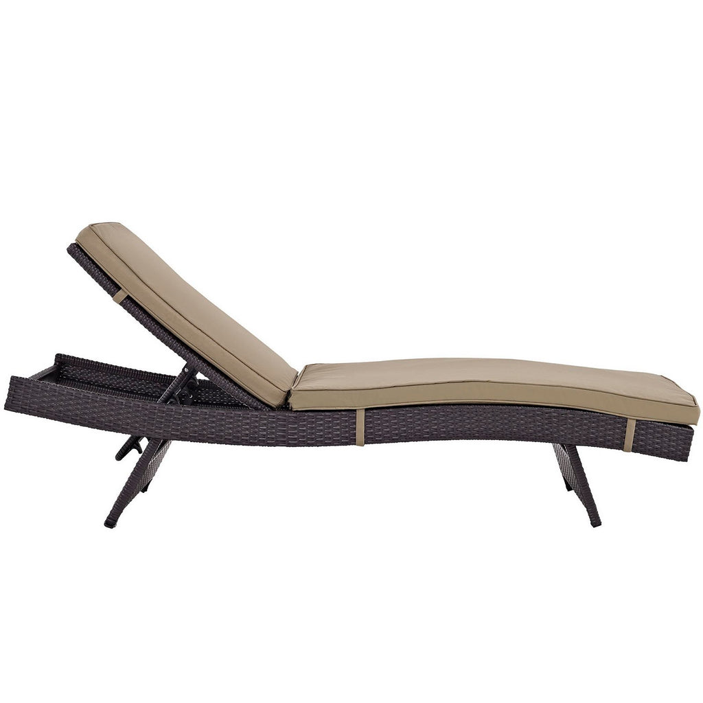 Convene Outdoor Patio Chaise Set of 2 - Espresso Mocha