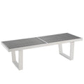 Sauna 4' Stainless Steel Bench - Silver