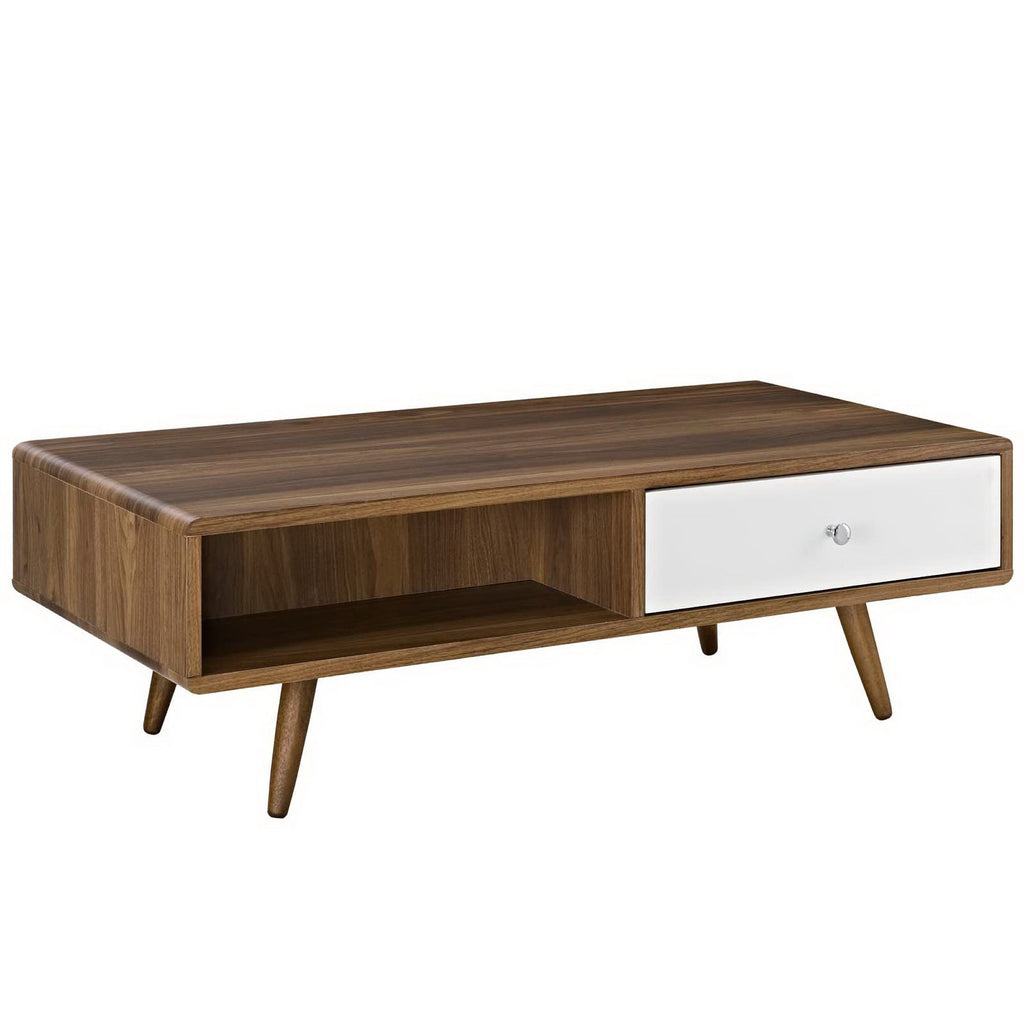 Transmit Coffee Table - Walnut White
