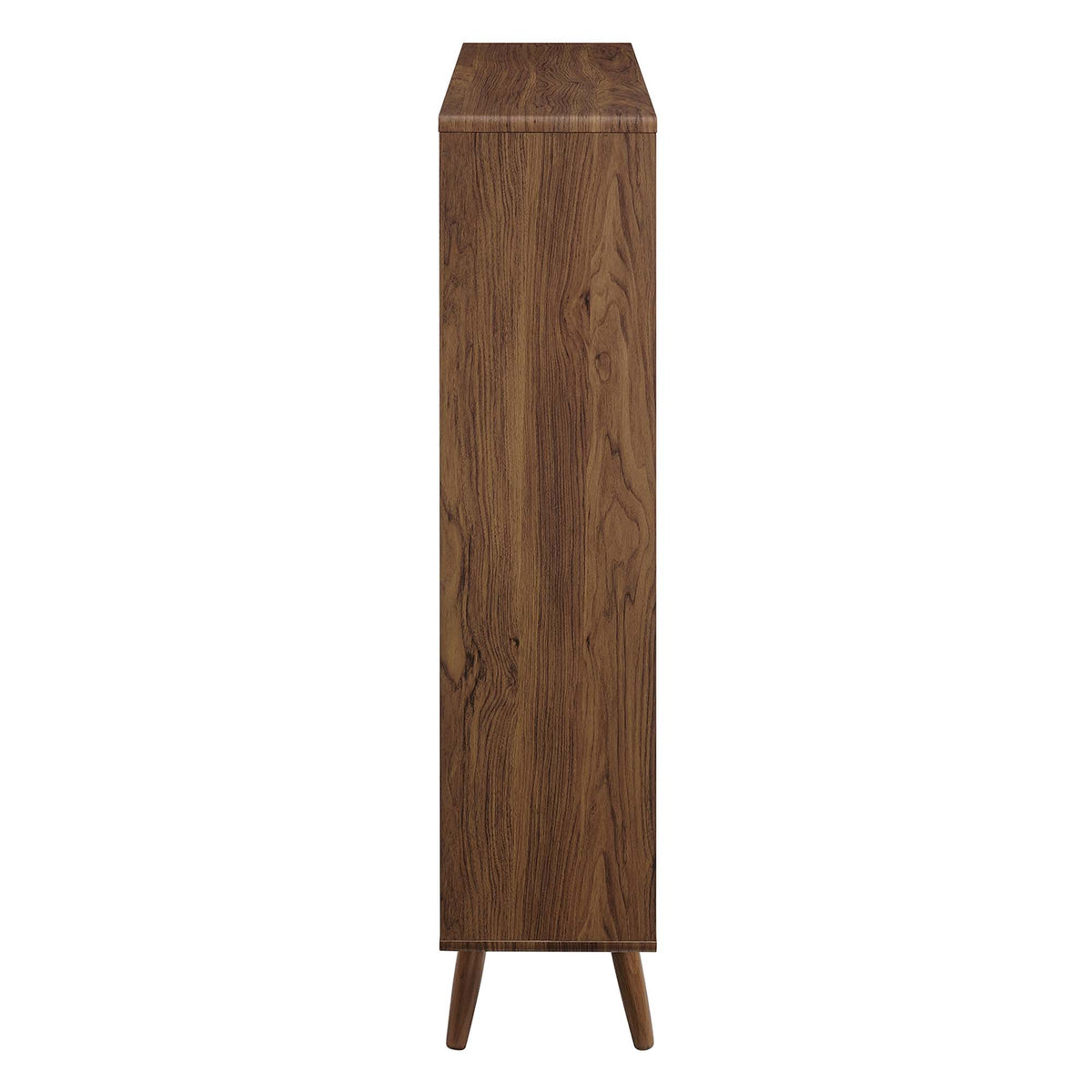 Transmit 7 Shelf Wood Grain Bookcase - Walnut
