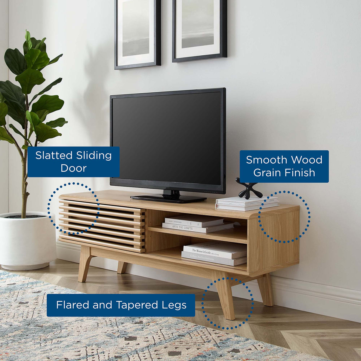 Render 48" TV Stand - Oak