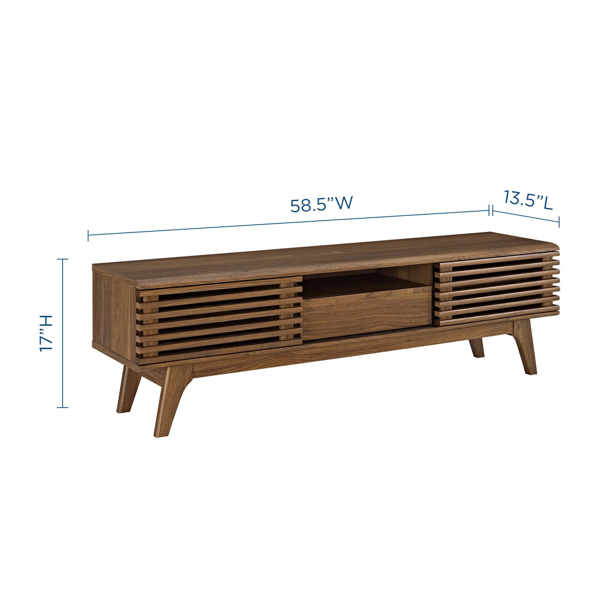 Render 59" TV Stand - Walnut