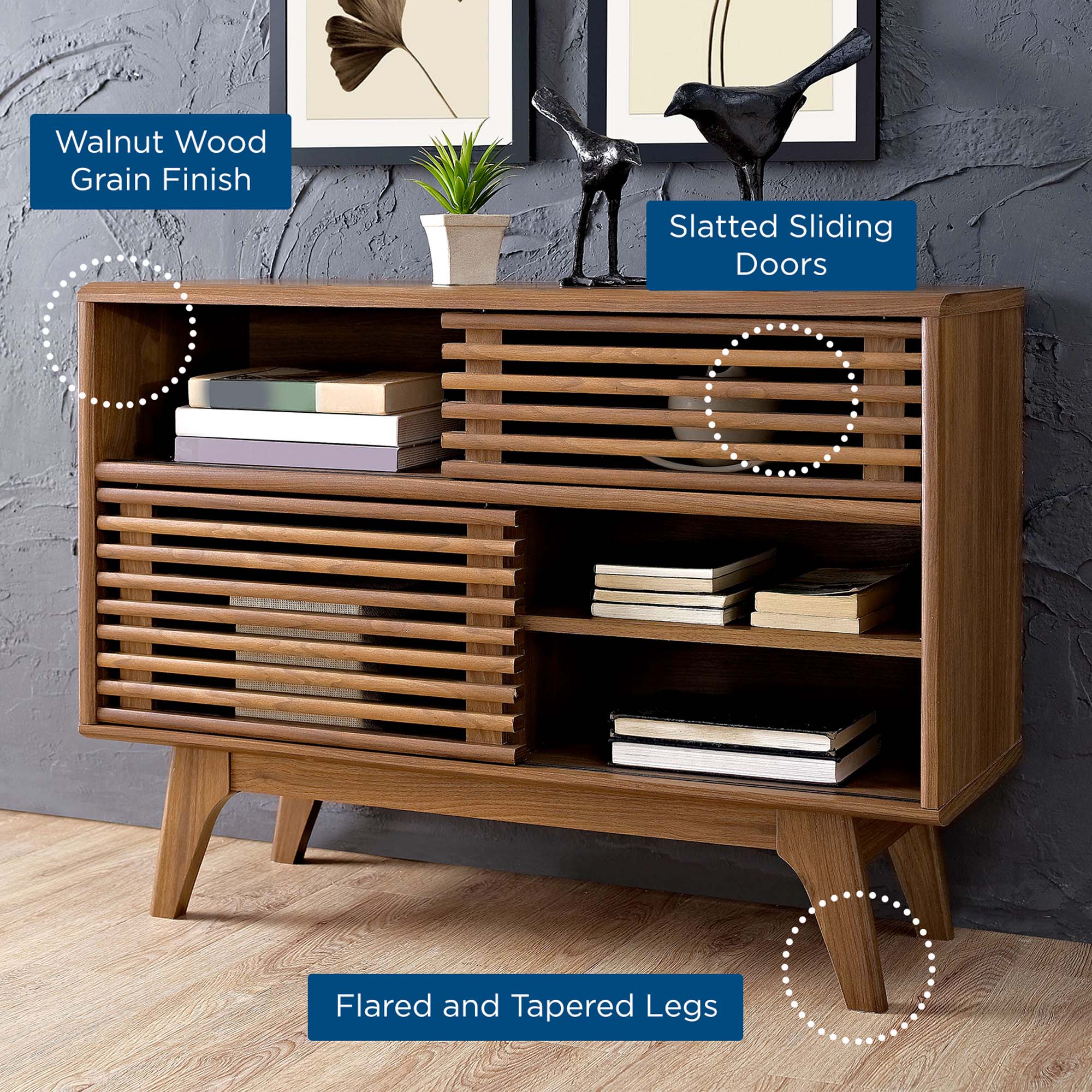 Render Display Stand - Walnut