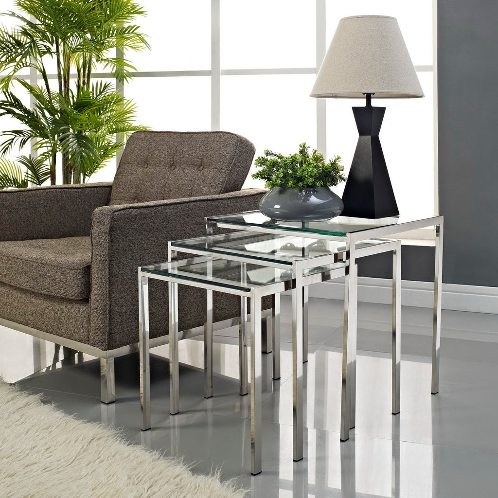 Nimble Nesting Table - Silver