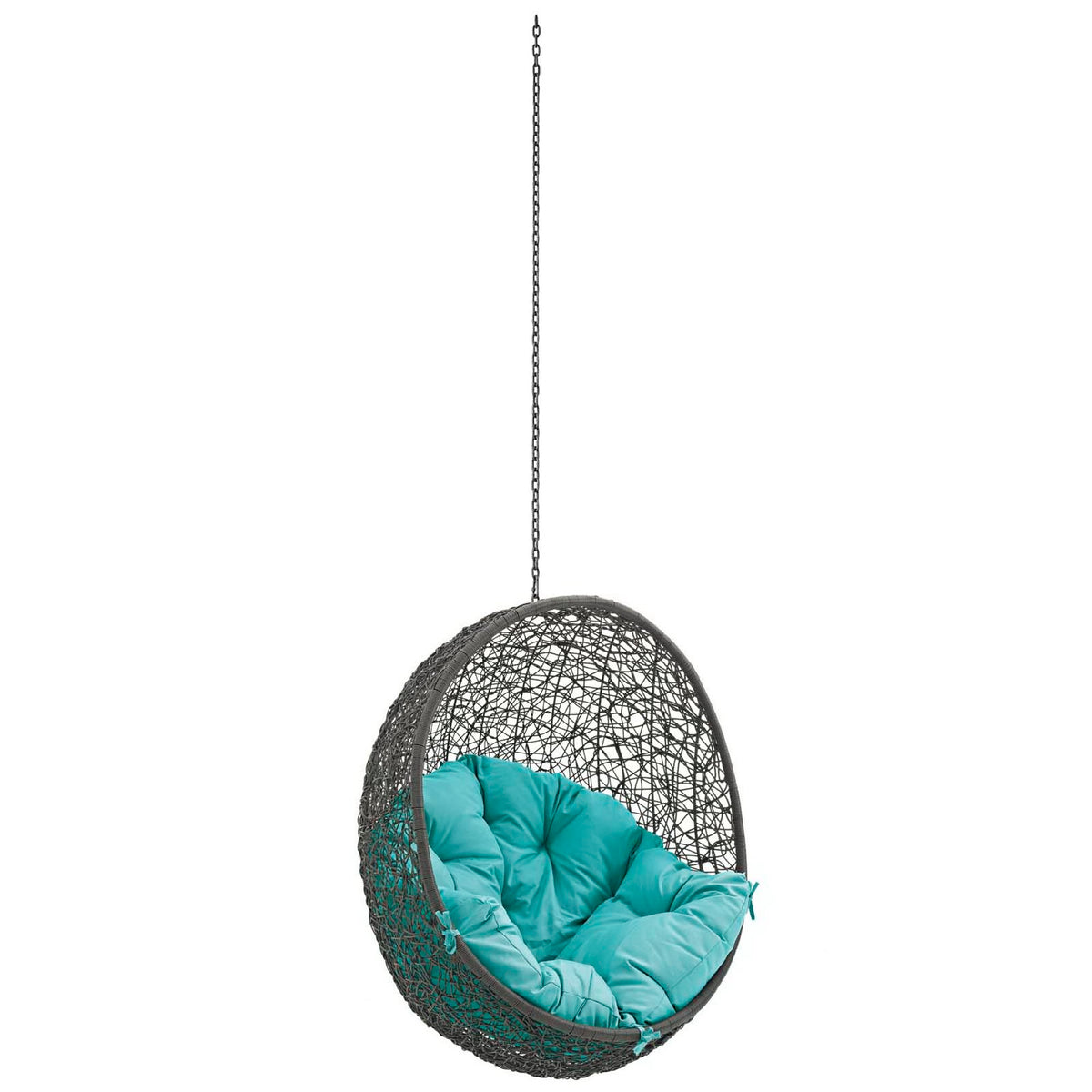 Hide Outdoor Patio Swing Chair Without Stand - Gray Turquoise