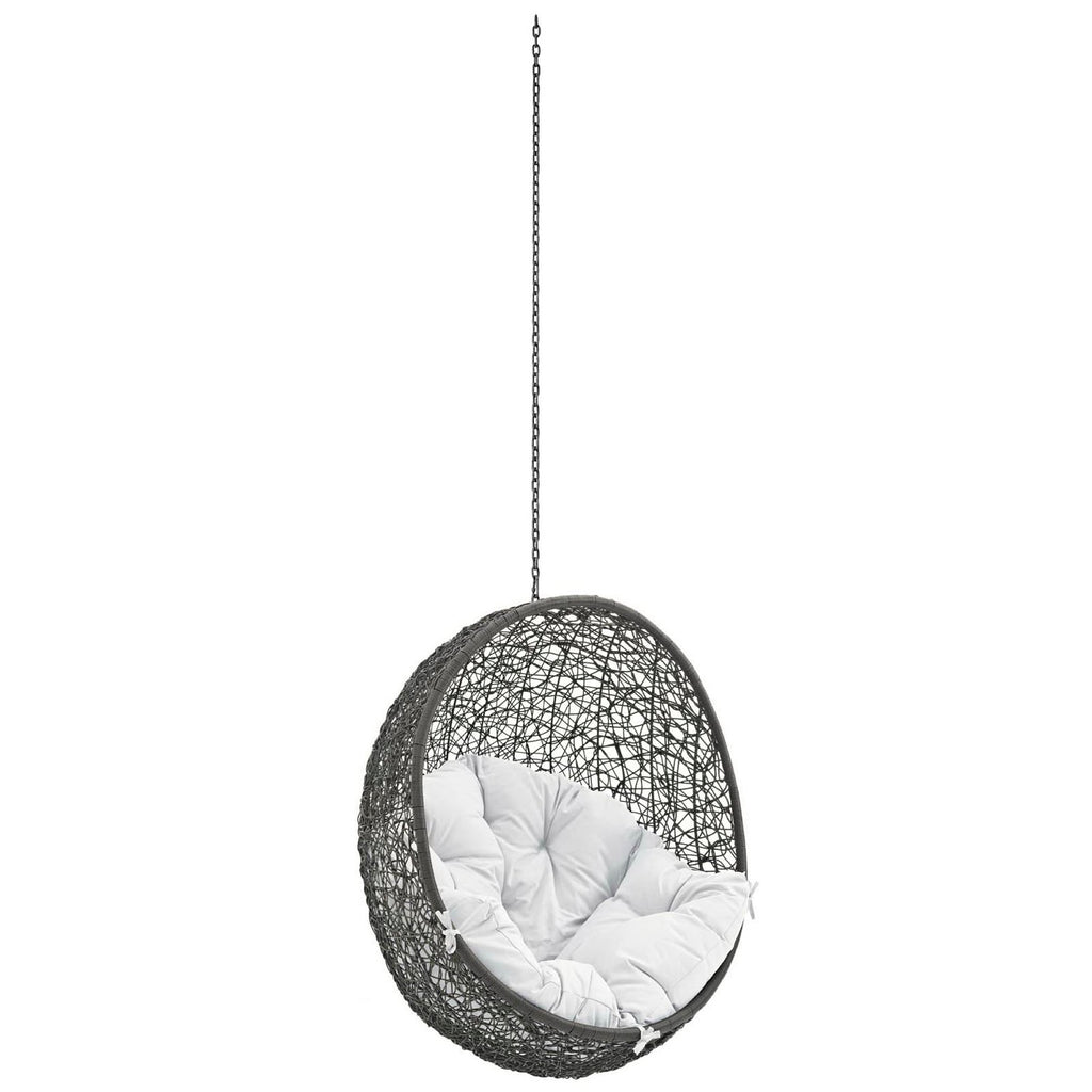 Hide Outdoor Patio Swing Chair Without Stand - Gray White