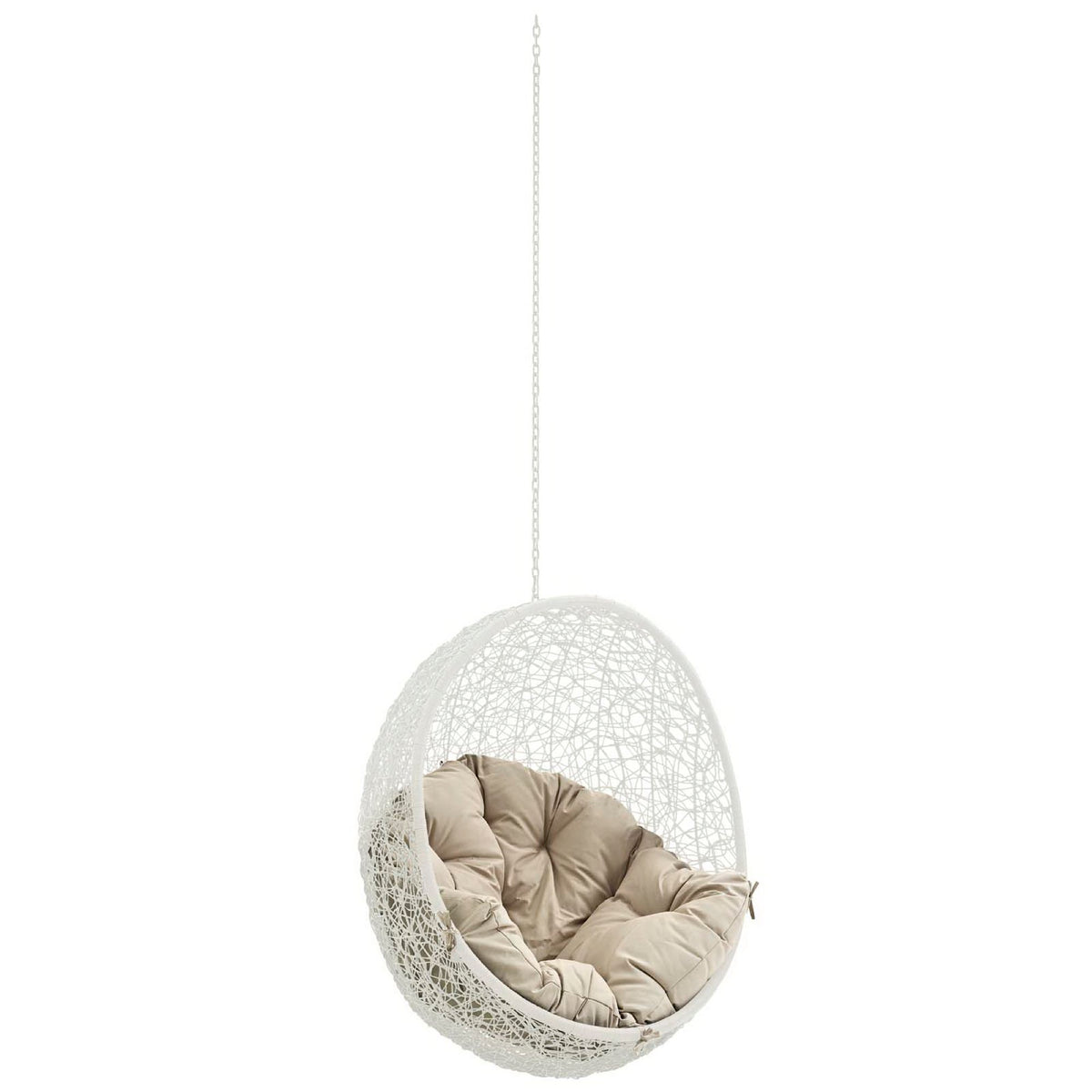 Hide Outdoor Patio Swing Chair Without Stand - White Beige