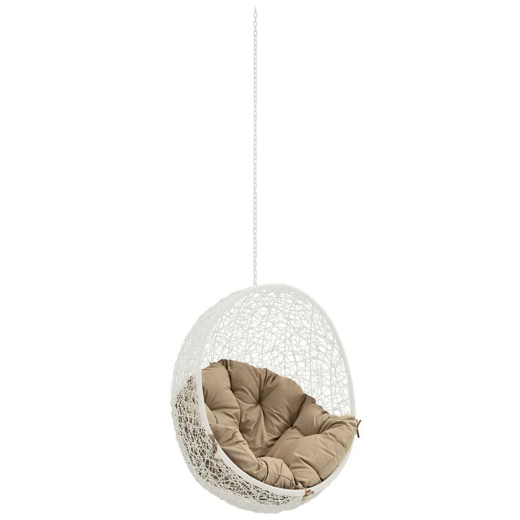 Hide Outdoor Patio Swing Chair Without Stand - White Mocha