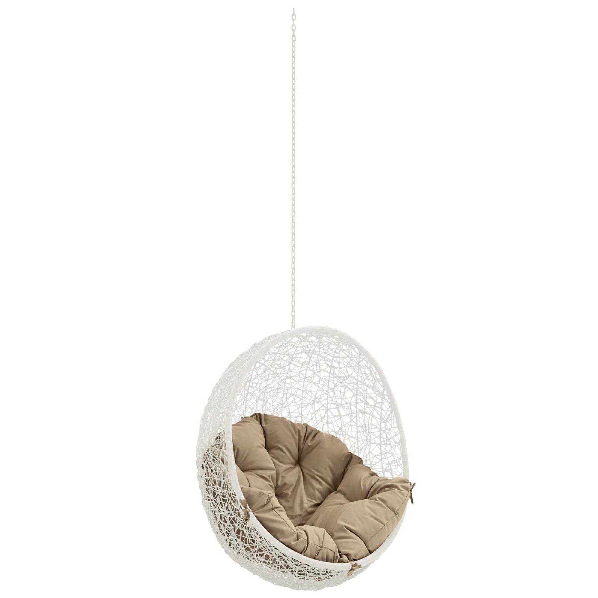 Hide Outdoor Patio Swing Chair Without Stand - White Mocha