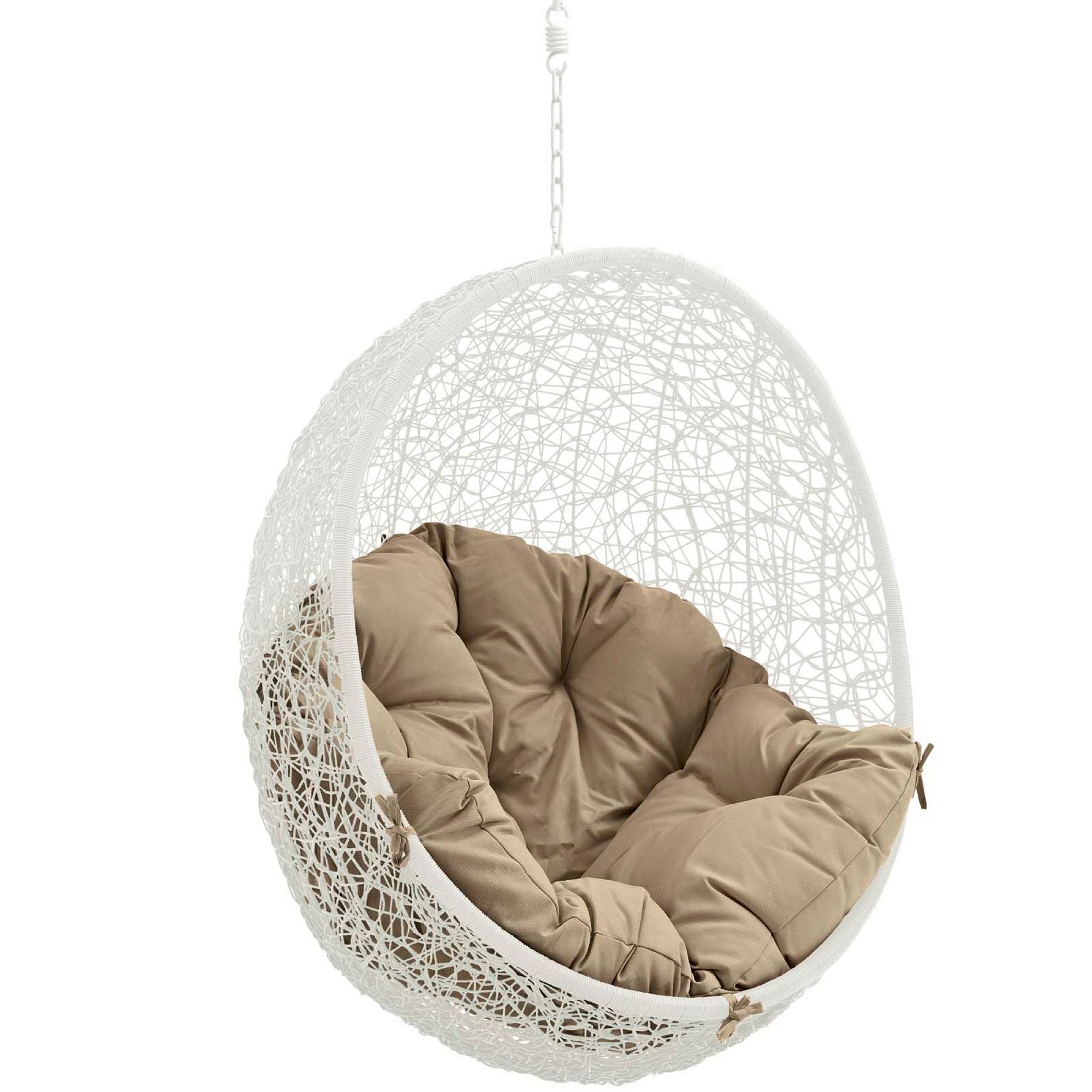 Hide Outdoor Patio Swing Chair Without Stand - White Mocha