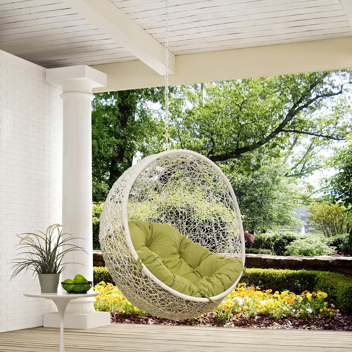 Hide Outdoor Patio Swing Chair Without Stand - White Peridot