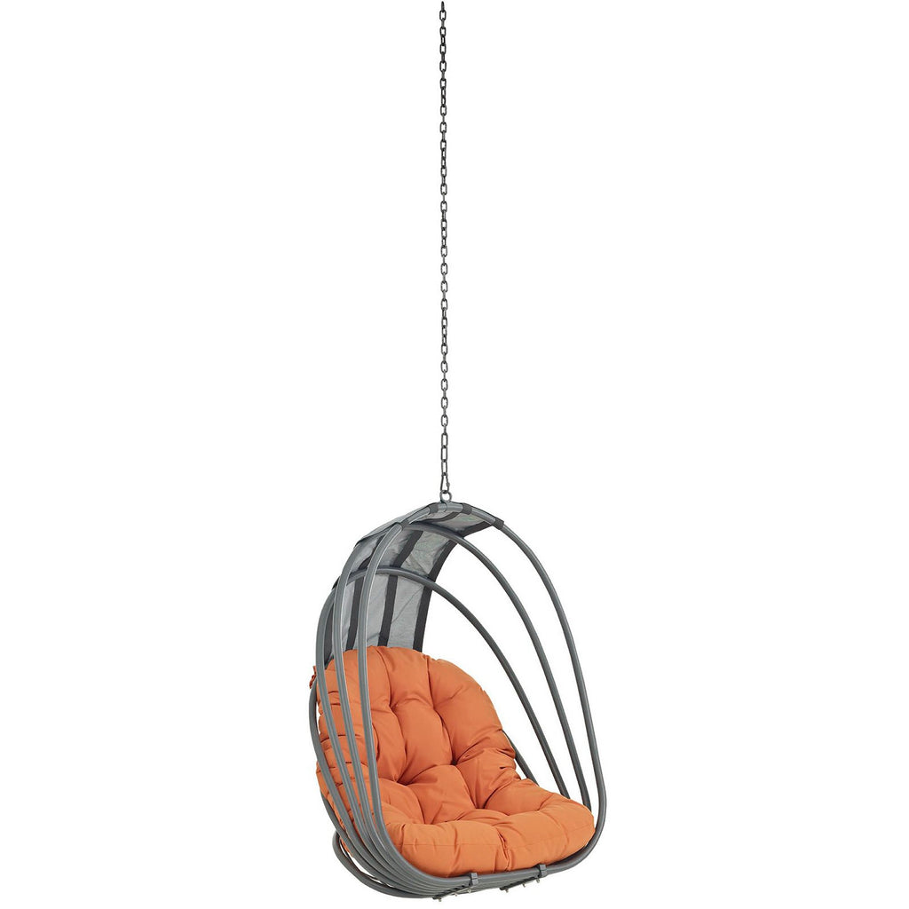 Whisk Outdoor Patio Swing Chair Without Stand - Orange