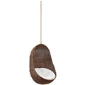 Bean Outdoor Patio Swing Chair Without Stand - Coffee White