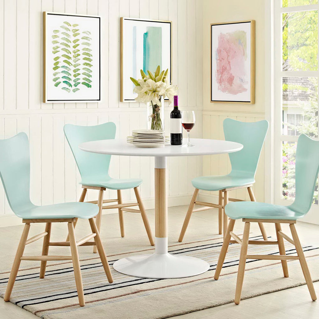 Whirl Round Dining Table - White
