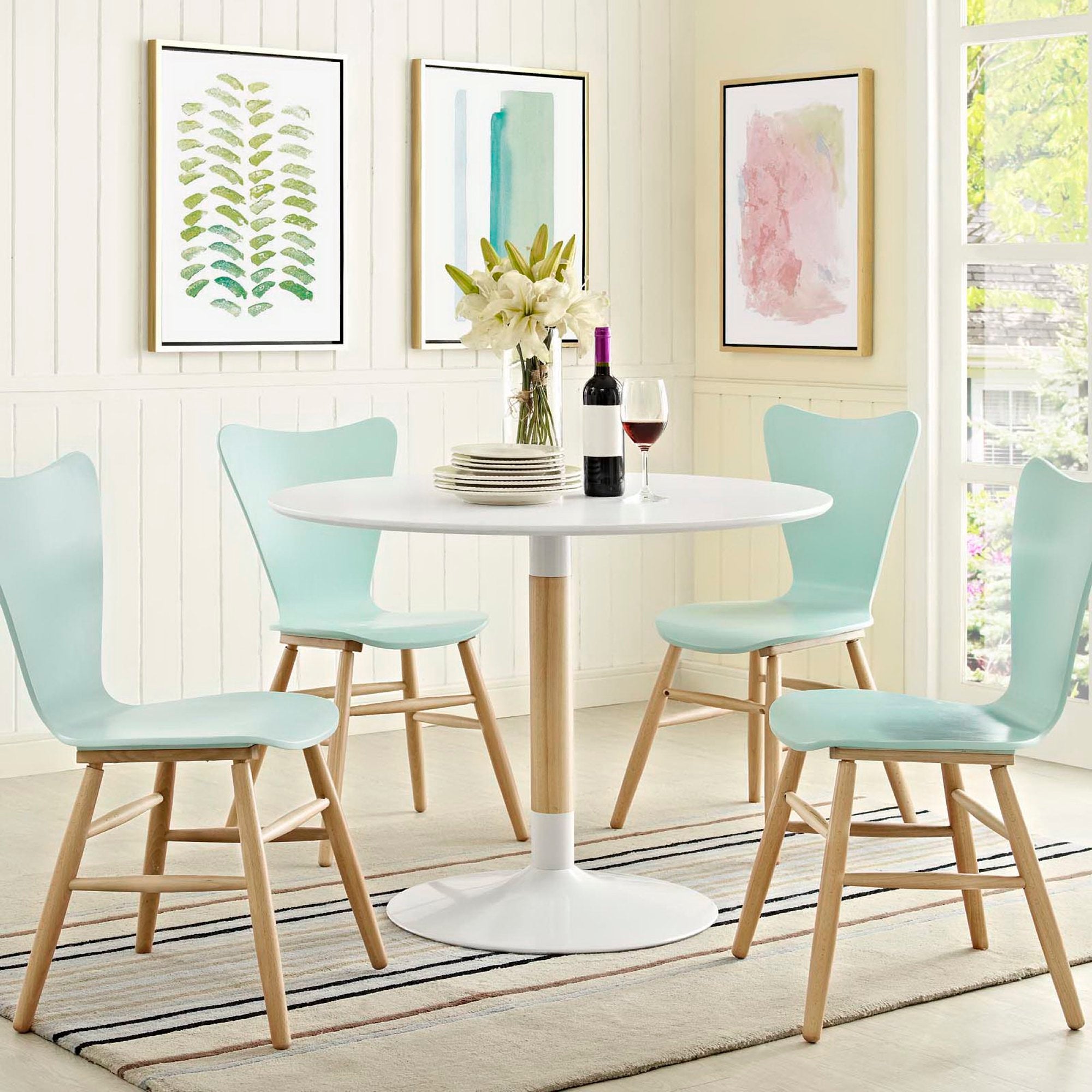 Whirl Round Dining Table - White