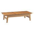 Bayport Outdoor Patio Teak Coffee Table - Natural