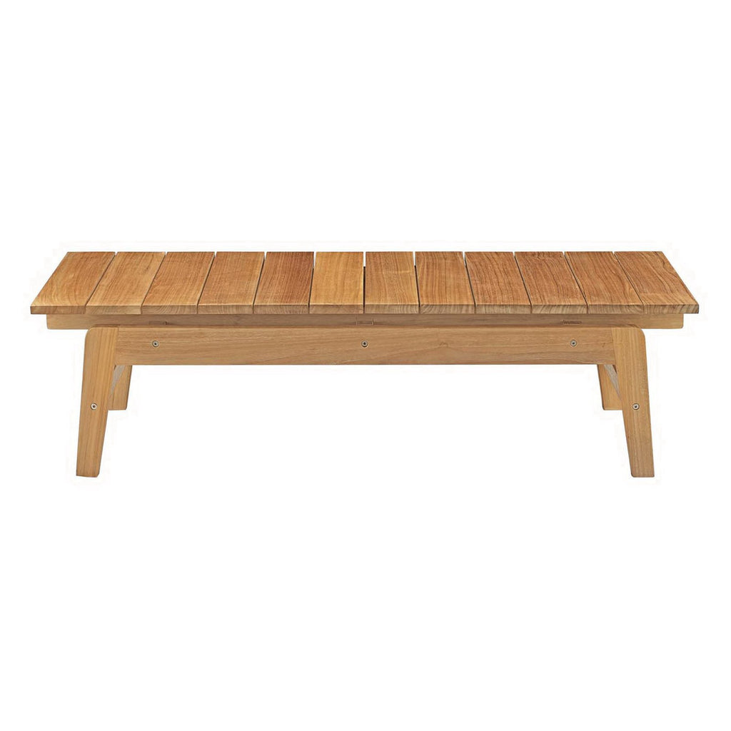 Bayport 8 Piece Outdoor Patio Teak Set - Natural White