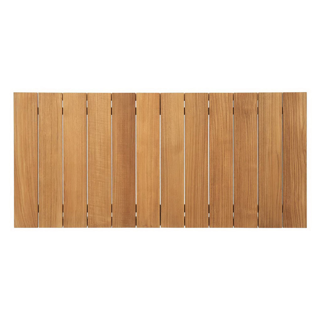 Bayport 8 Piece Outdoor Patio Teak Set - Natural White