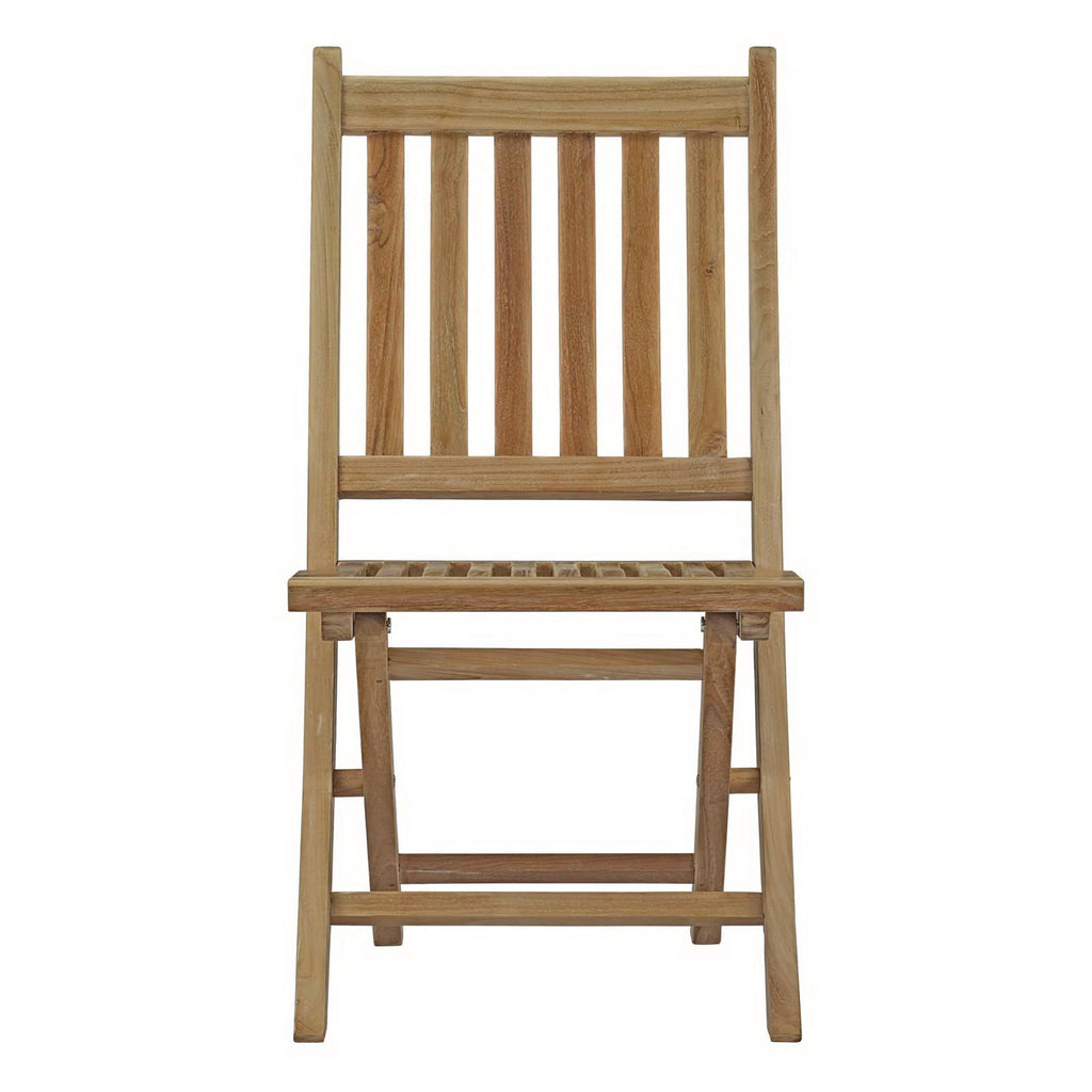 Marina Outdoor Patio Teak Folding Chair - Natural (EEI-2702-NAT)