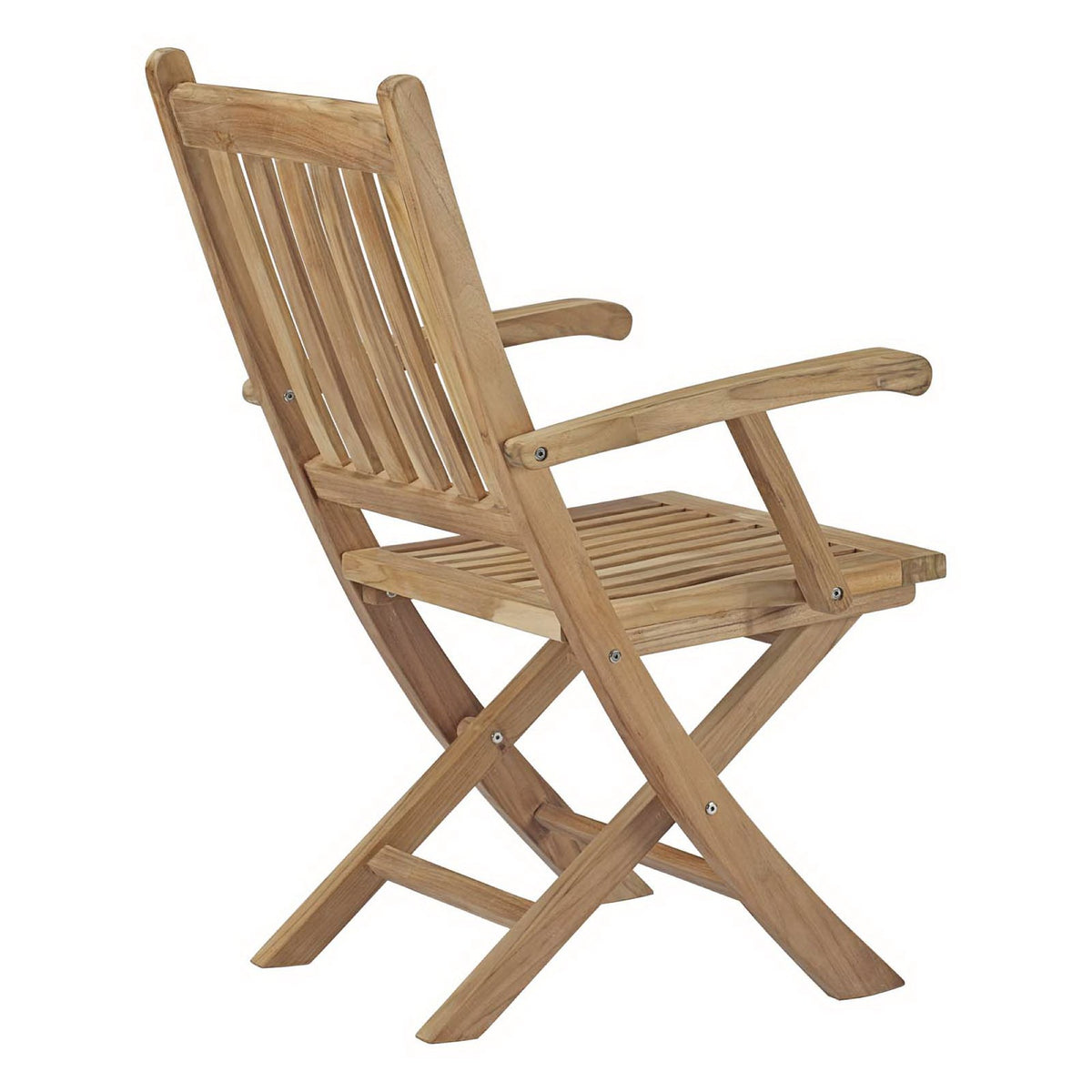 Marina Outdoor Patio Teak Folding Chair - Natural (EEI-2703-NAT)