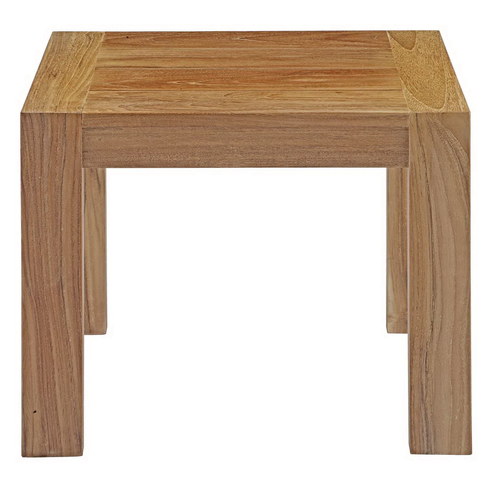 Upland Outdoor Patio Wood Side Table - Natural