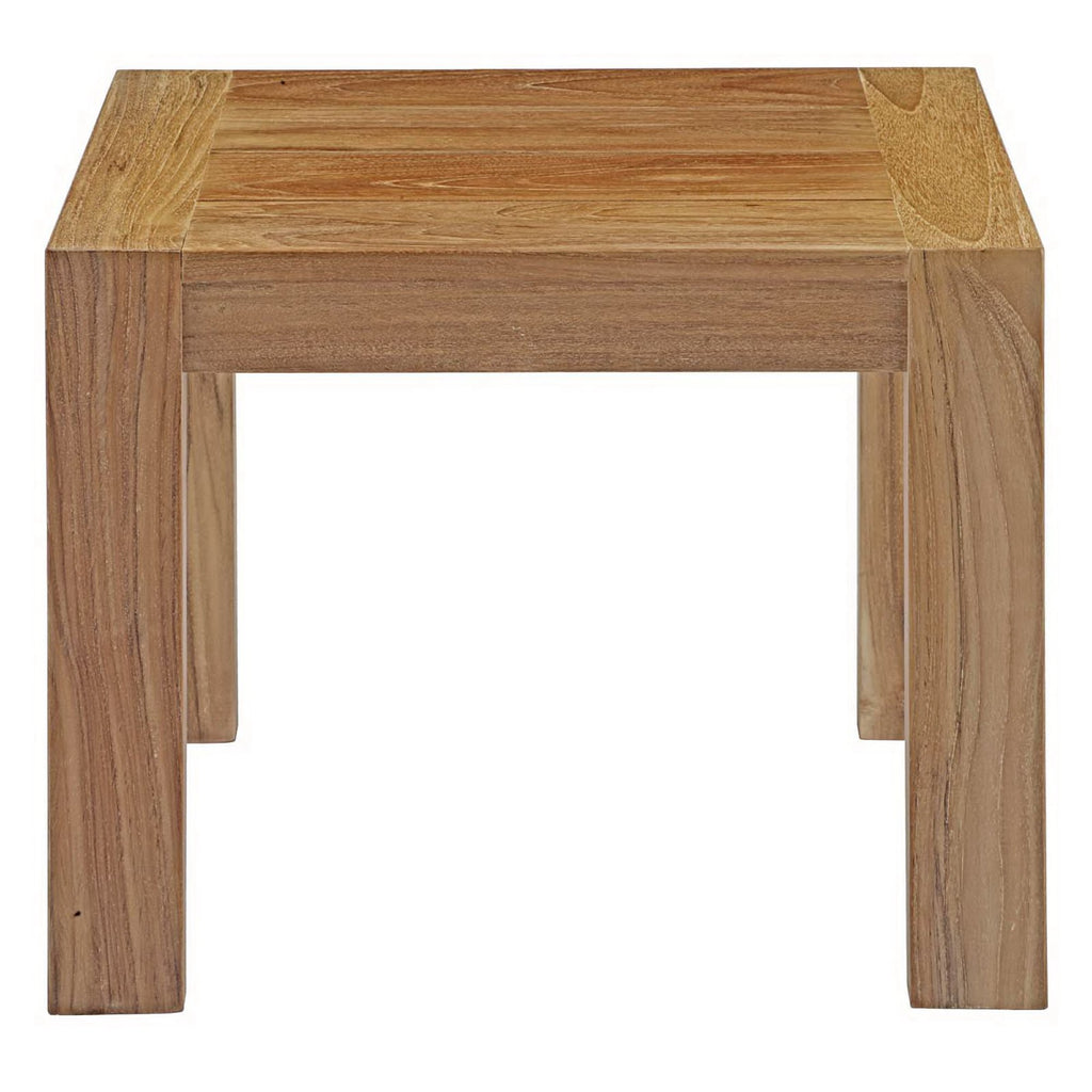 Bayport 8 Piece Outdoor Patio Teak Set - Natural White