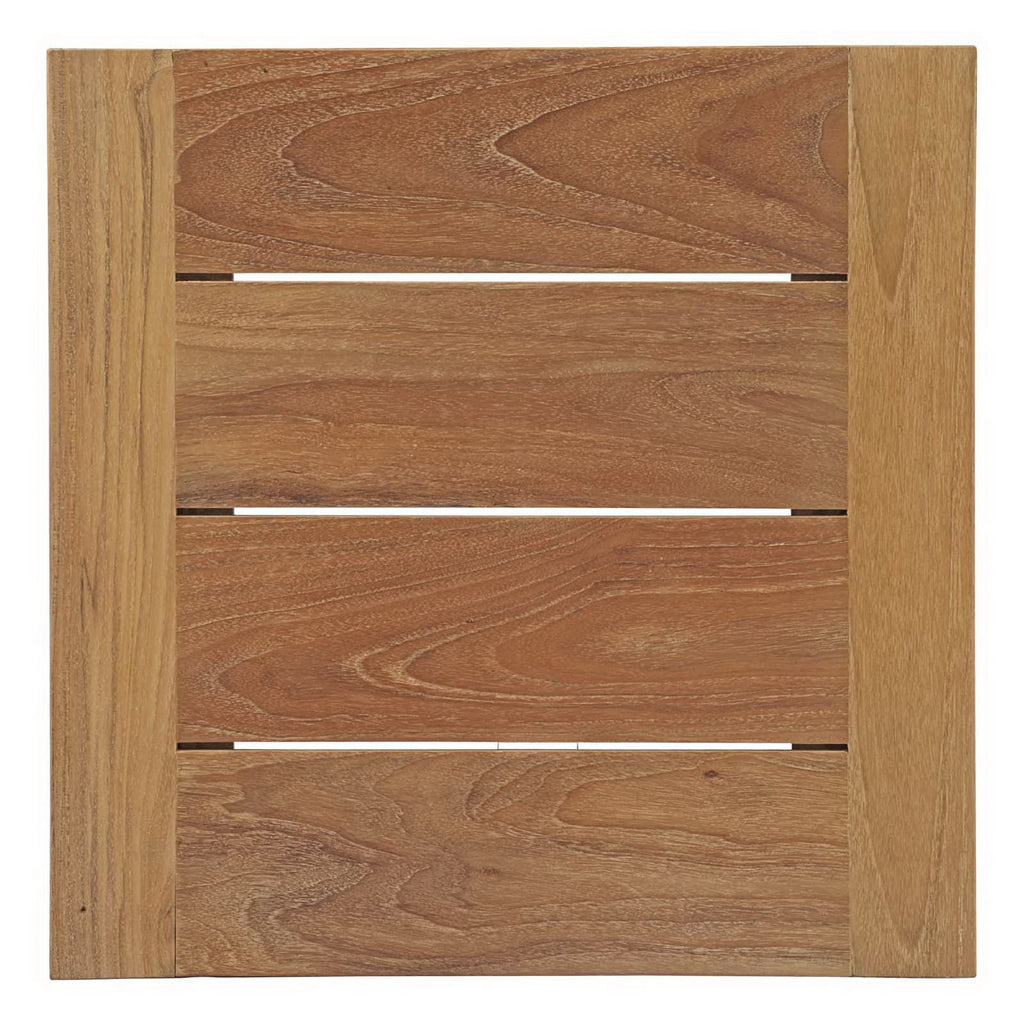 Bayport 8 Piece Outdoor Patio Teak Set - Natural White