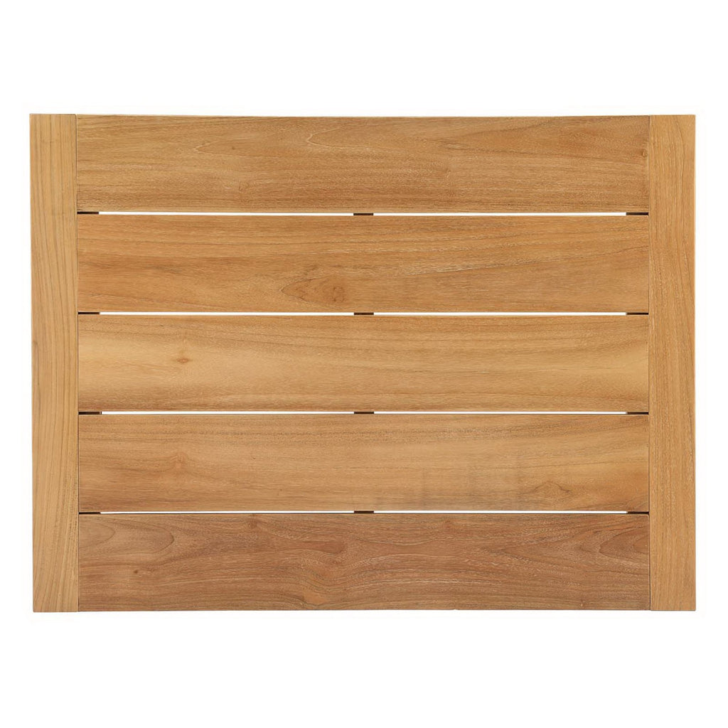 Upland Outdoor Patio Wood Coffee Table - Natural