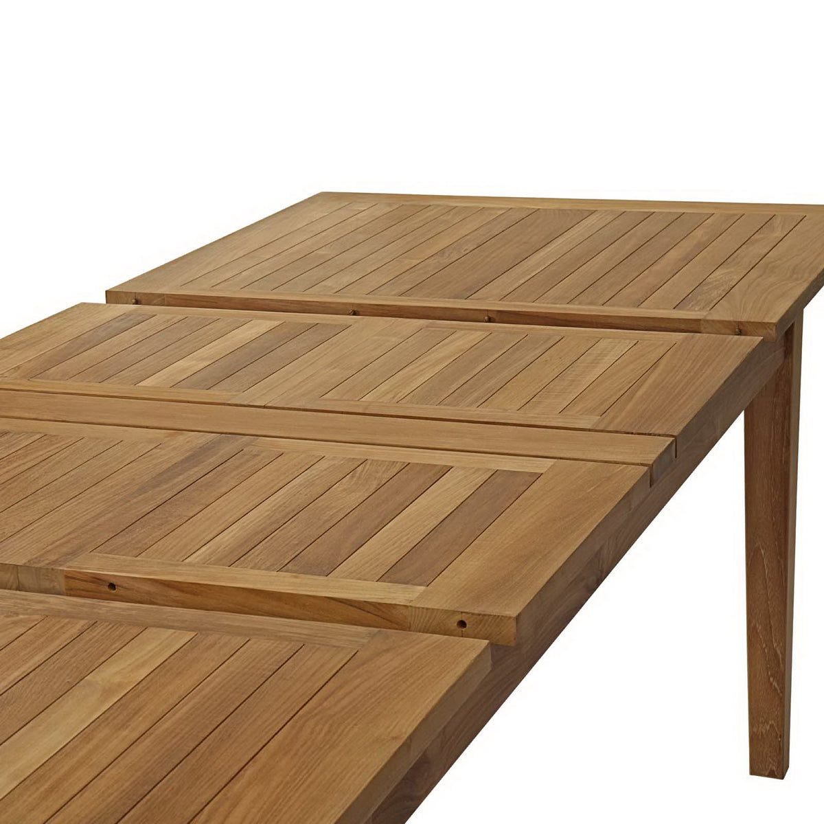Marina Extendable Outdoor Patio Teak Dining Table - Natural