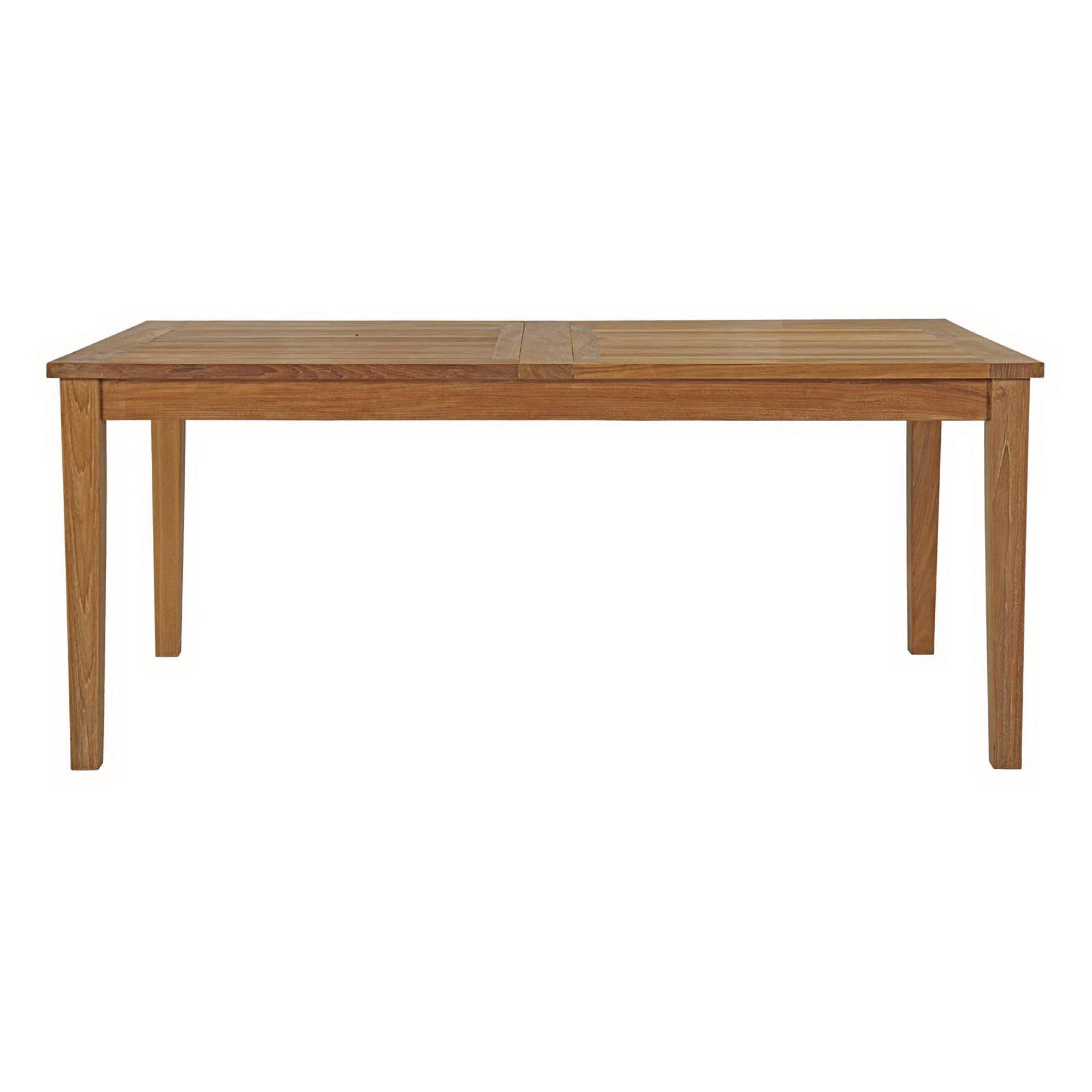 Marina Extendable Outdoor Patio Teak Dining Table - Natural