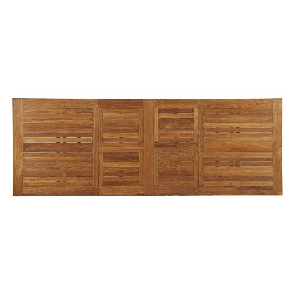 Marina Extendable Outdoor Patio Teak Dining Table - Natural