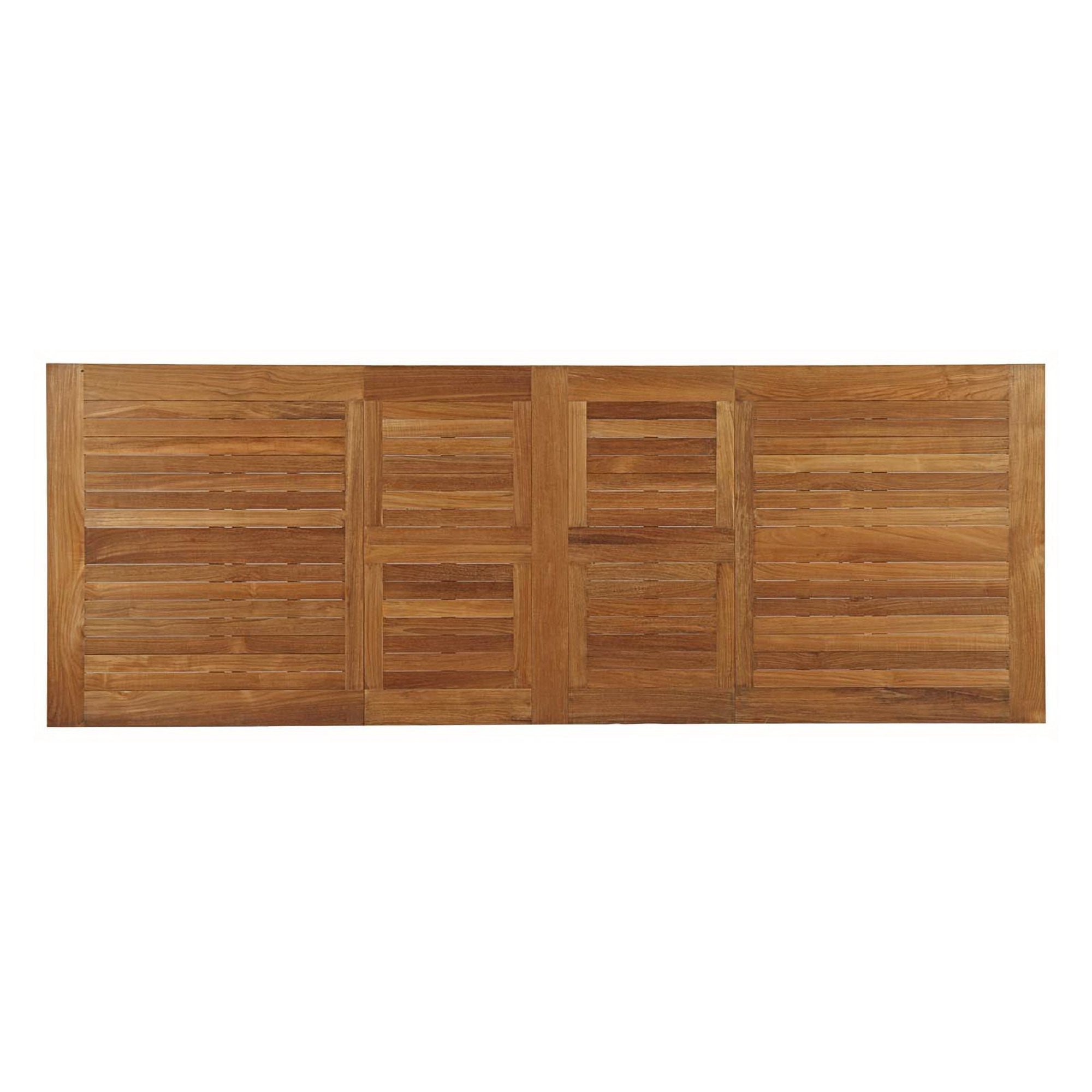 Marina Extendable Outdoor Patio Teak Dining Table - Natural