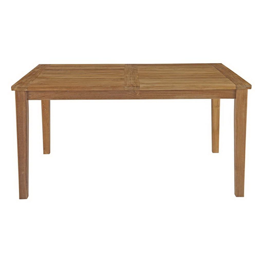 Marina 60" Outdoor Patio Teak Dining Table - Natural