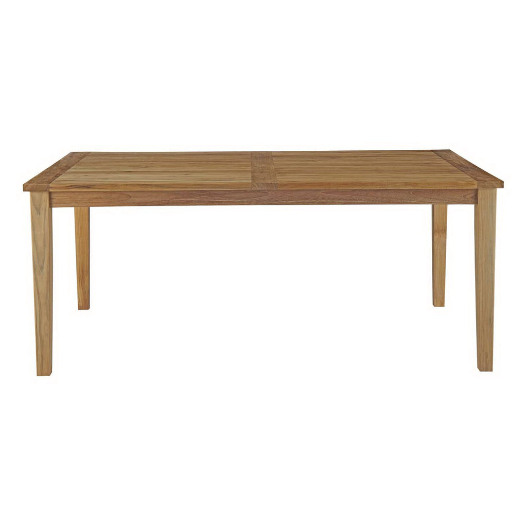 Marina 72" Outdoor Patio Teak Dining Table - Natural