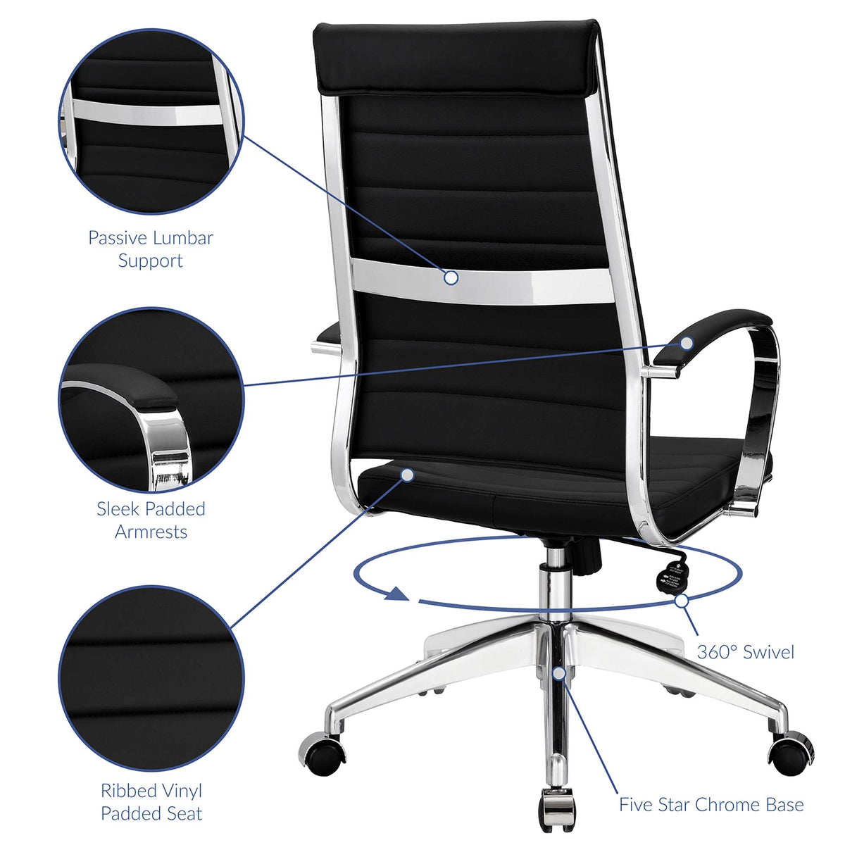 Jive Highback Office Chair - Black