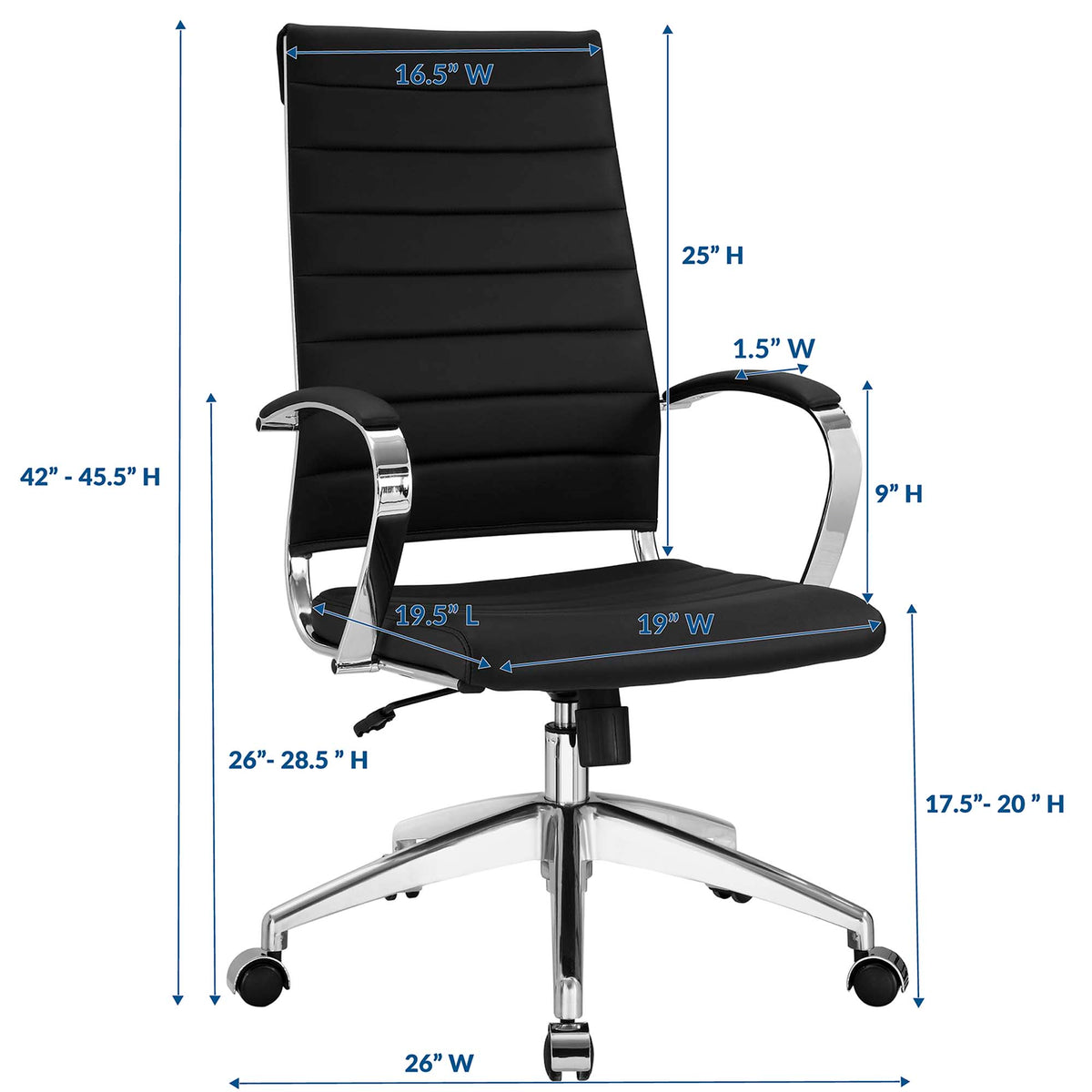 Jive Highback Office Chair - Black