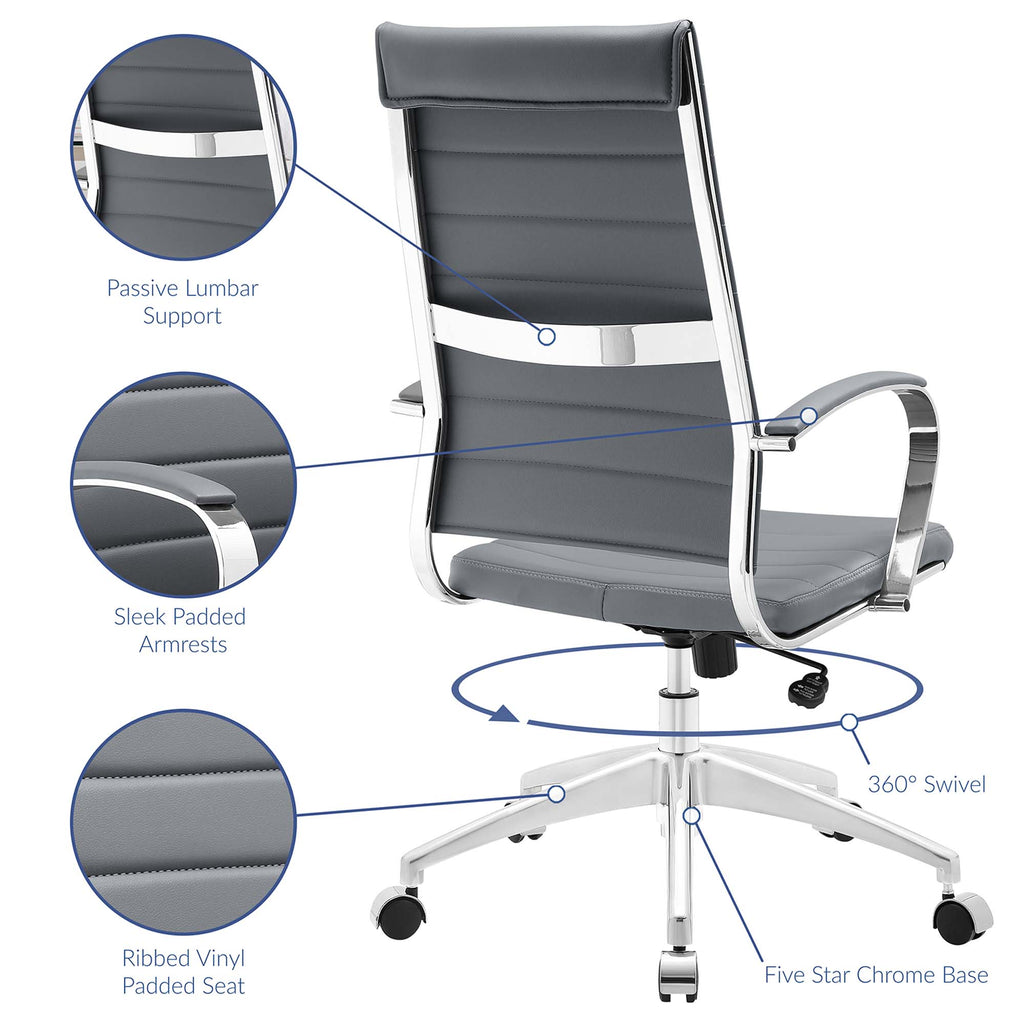 Jive Highback Office Chair - Gray
